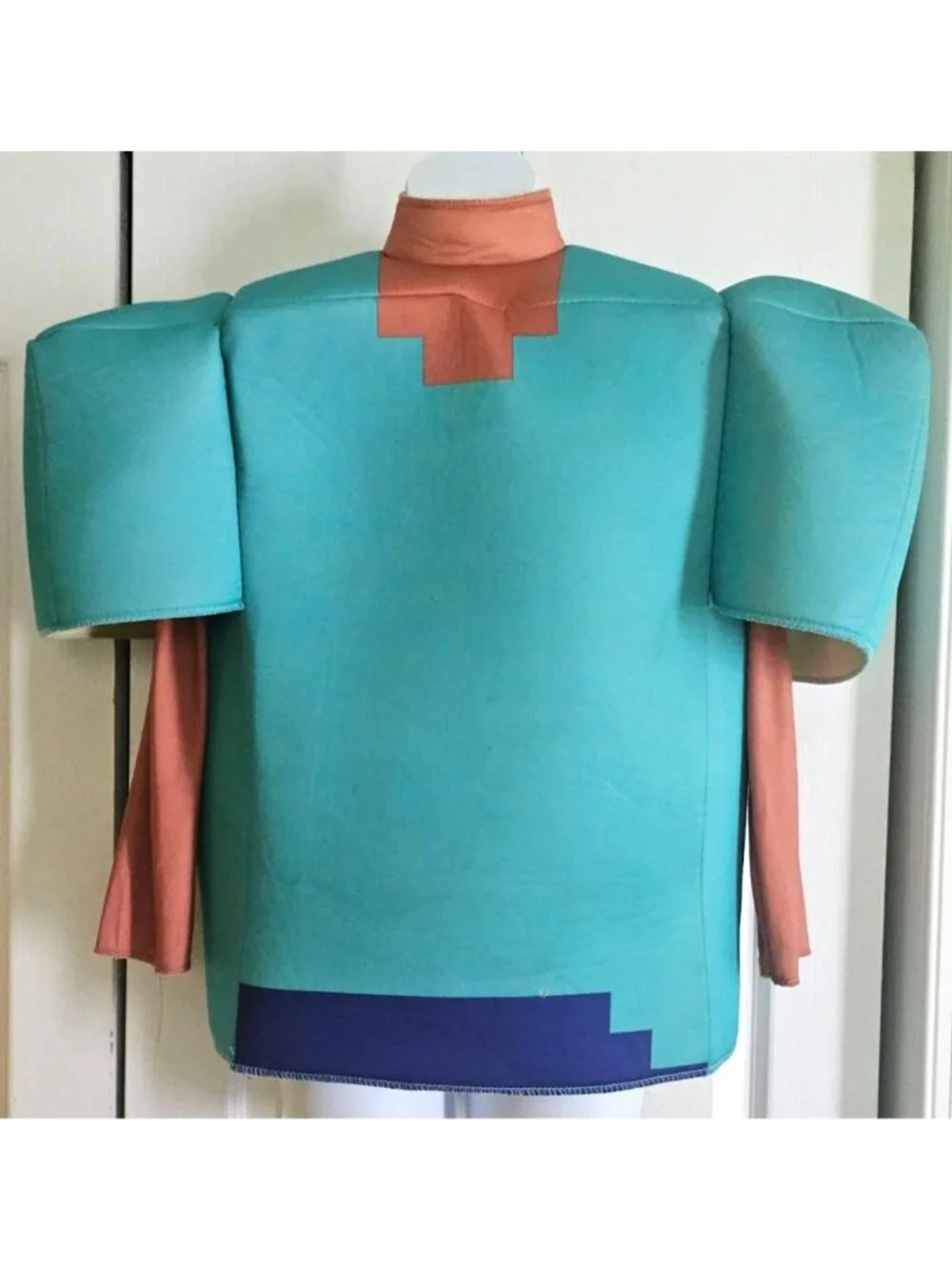Minecraft Steve Costume Kids 7-8 Padded Top TNT Sunglasses Pixelated Halloween